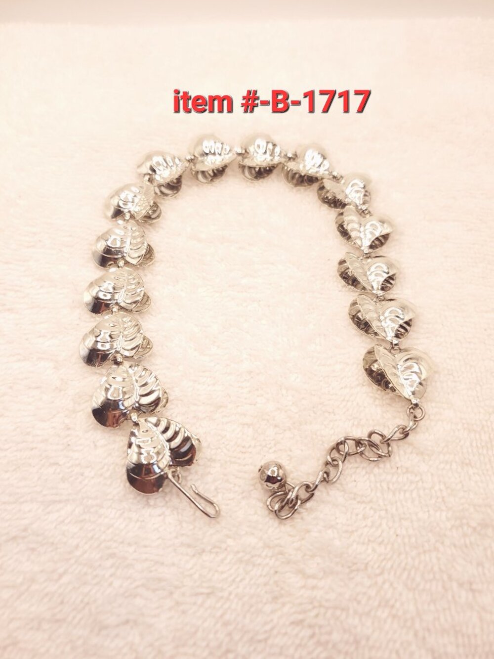 1 Silver Necklace, item # B-1717,  wt. 49 grams.